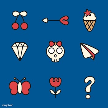 Cute icon stickers | Free stock vector - 892963