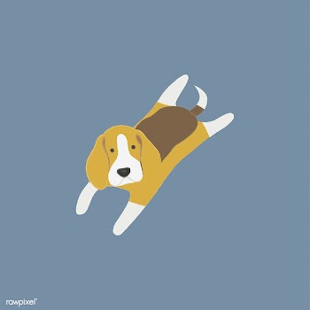 Cute illustration of a beagle dog | Free stock vector - 60601