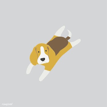 Cute illustration of a beagle dog | Free stock vector - 60606