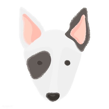 Cute illustration of a bull terrier dog | Free stock vector - 60725