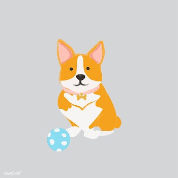 Cute illustration of a corgi dog | Free stock vector - 60565