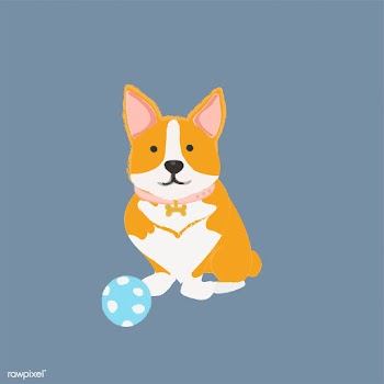 Cute illustration of a corgi dog | Free stock vector - 60612