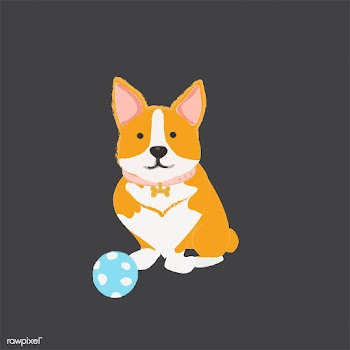 Cute illustration of a corgi dog | Free stock vector - 60645