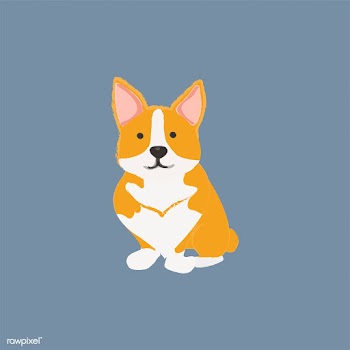 Cute illustration of a corgi dog | Free stock vector - 60649
