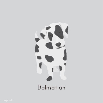 Cute illustration of a dalmatian dog | Free stock vector - 60460
