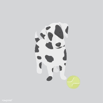 Cute illustration of a dalmatian dog | Free stock vector - 60621