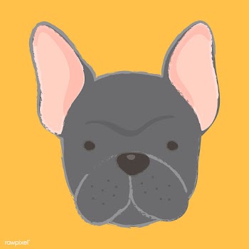 Cute illustration of a french bulldog | Free stock vector - 60402