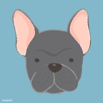 Cute illustration of a french bulldog | Free stock vector - 60442