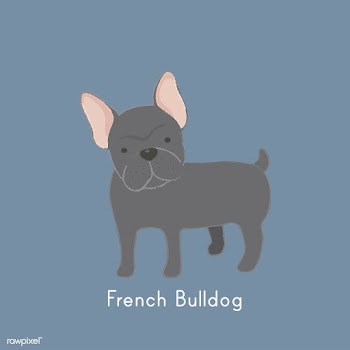 Cute illustration of a french bulldog | Free stock vector - 60478
