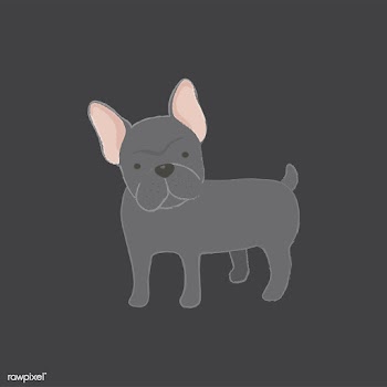 Cute illustration of a french bulldog | Free stock vector - 60557