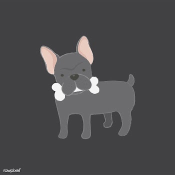 Cute illustration of a french bulldog | Free stock vector - 60616