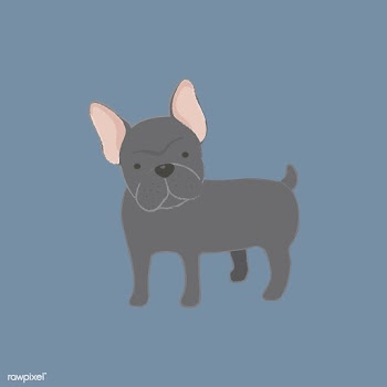 Cute illustration of a french bulldog | Free stock vector - 60639