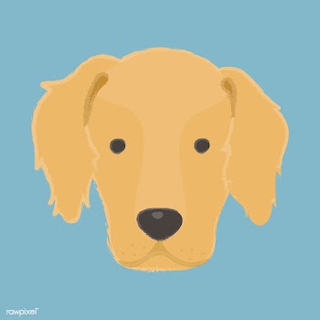 Cute illustration of a golden retriever dog | Free stock vector - 60430