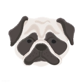 Cute illustration of a pug dog | Free stock vector - 60745