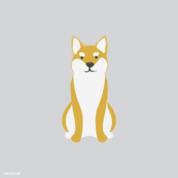 Cute illustration of a shiba inu dog | Free stock vector - 60437