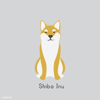 Cute illustration of a shiba inu dog | Free stock vector - 60488