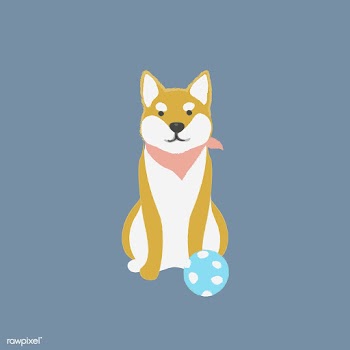 Cute illustration of a shiba inu dog | Free stock vector - 60560