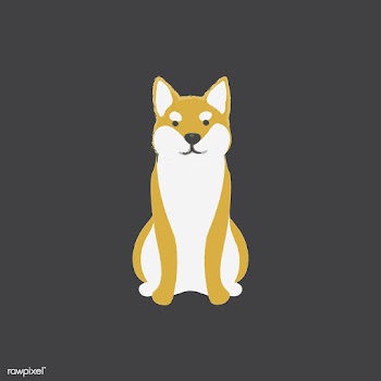 Cute illustration of a shiba inu dog | Free stock vector - 60578