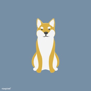 Cute illustration of a shiba inu dog | Free stock vector - 60626