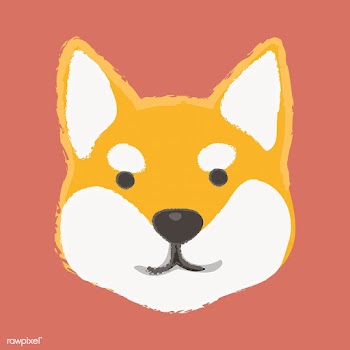 Cute illustration of a shiba inu dog | Free stock vector - 60666