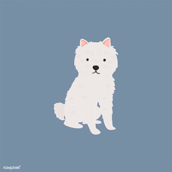 Cute illustration of a westie dog | Free stock vector - 60600