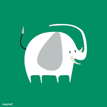 Cute illustration of an elephant | Free stock vector - 462111