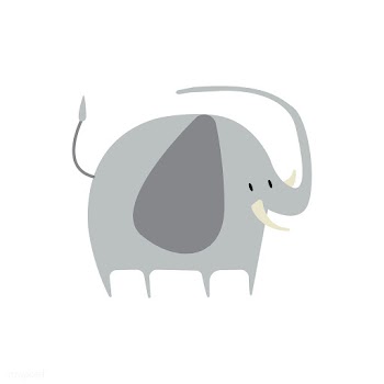 Cute illustration of an elephant | Free stock vector - 462169
