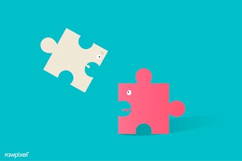Cute jigsaw pieces | Free stock vector - 384814