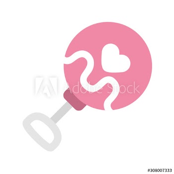 cute jingle bell baby toy icon