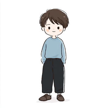 Cute Kawaii Boy Illustration
