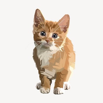 Cute kitten clipart, animal illustration | Free Vector - rawpixel
