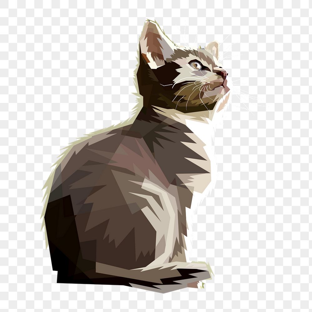 Cute kitten png sticker, animal | Free PNG - rawpixel