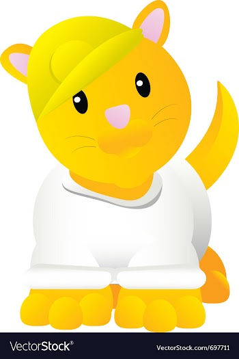 Cute kitty vector image
