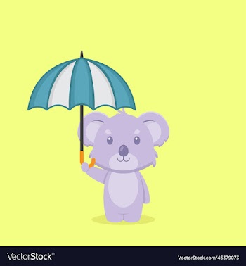 cute koala holding balloon free