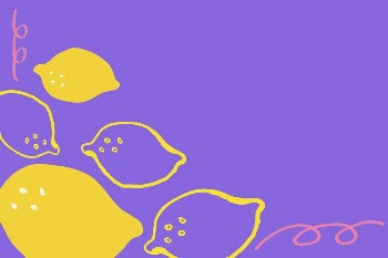 Cute lemon background, purple fruit | Free Vector - rawpixel