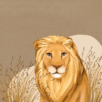 Cute lion background, brown wildlife | Free Photo Illustration - rawpixel