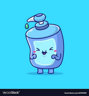 cute liquid soap cartoon