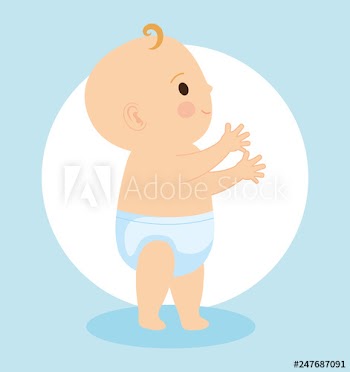 cute little baby character