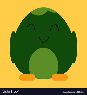 Cute little chick in cracked egg vector image