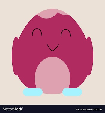 Cute little chick in cracked egg vector image