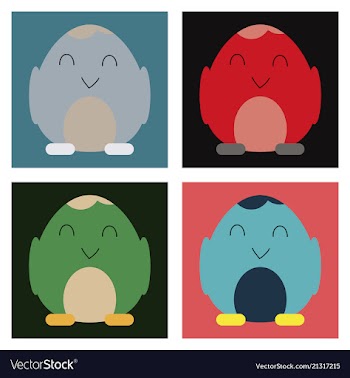 Cute little chick in cracked egg vector image