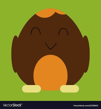 Cute little chick in cracked egg vector image