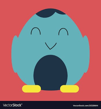 Cute little chick in cracked egg vector image