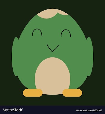 Cute little chick in cracked egg vector image