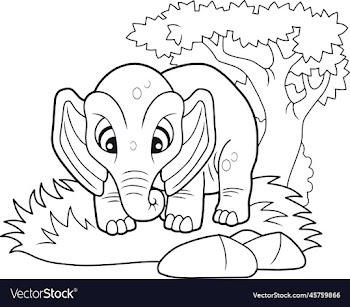 cute little elephant