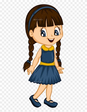 Cute Little Girl For 4 Seasons - Little Girl Cartoon