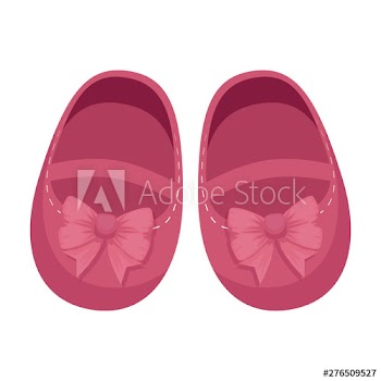 cute little girl shoes icon