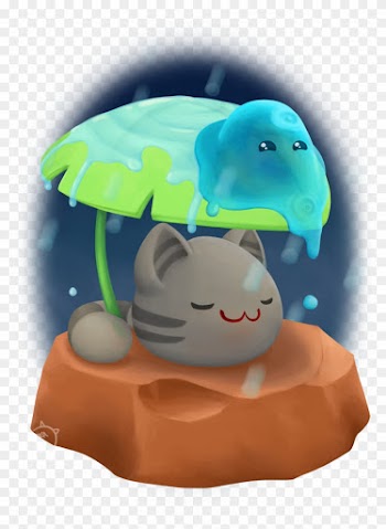 Cute Little Slimes In The Rain By Thedragenda - Baby Toys
