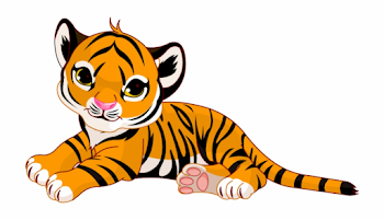 Cute Little Tiger Png Cartoon - Baby Tiger Clip Art - tiger png ...