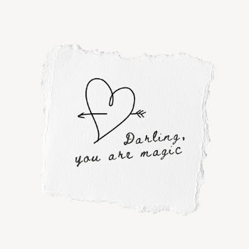 Cute love message paper note | Free PSD - rawpixel